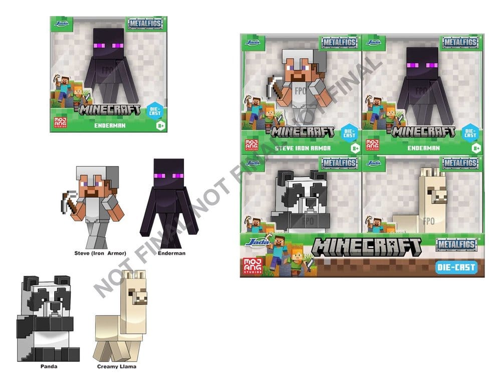 Minecraft Mini Figures Wave 6 7 cm Display (12) DS Modellismo Minecraft Mini Wave 6 Display (12) Jada Toys