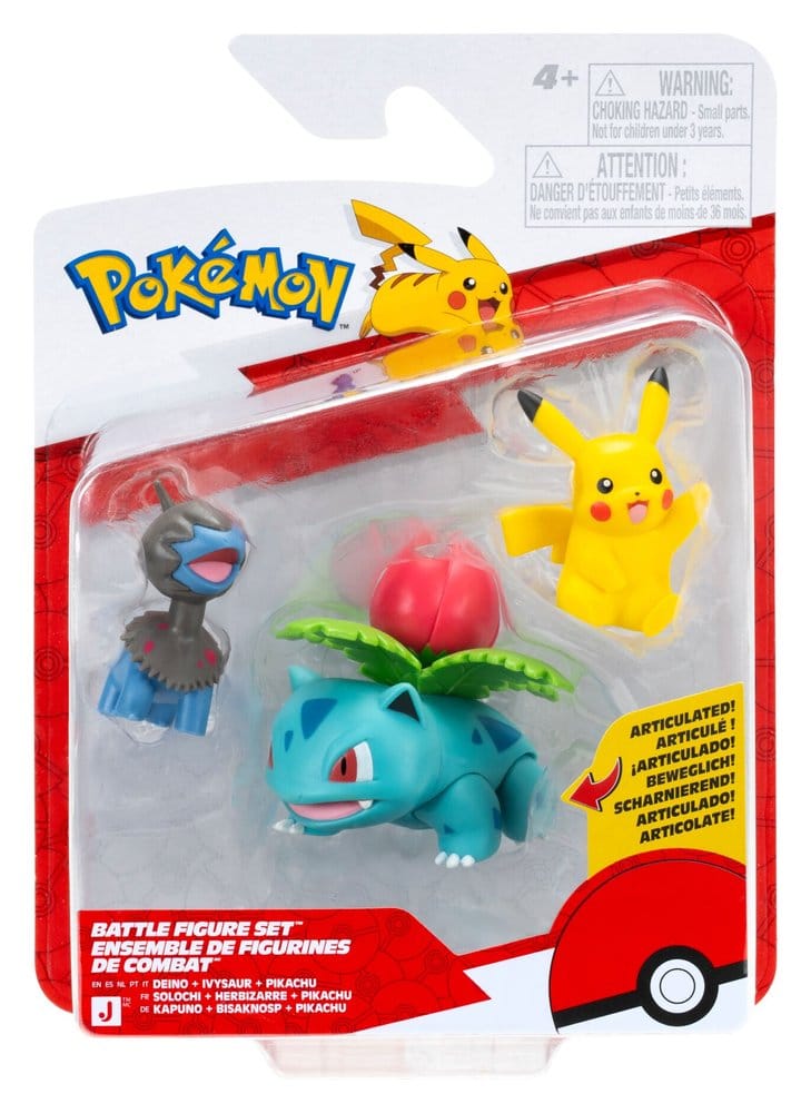 Pokémon Battle Figure Action Figures 3-Pack ver. 29 Assortment (4) DS Modellismo Pokémon Battle Action 29 Assortment (4)