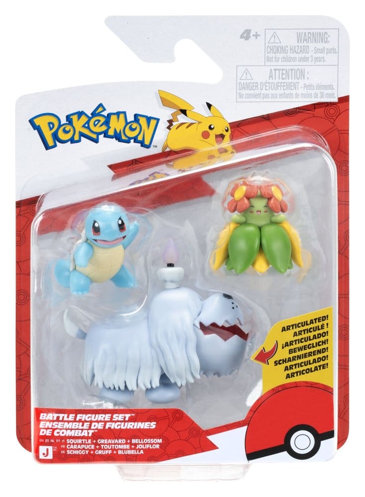 Pokémon Battle Figure Action Figures 3-Pack ver. 29 Assortment (4) DS Modellismo Pokémon Battle Action 29 Assortment (4)