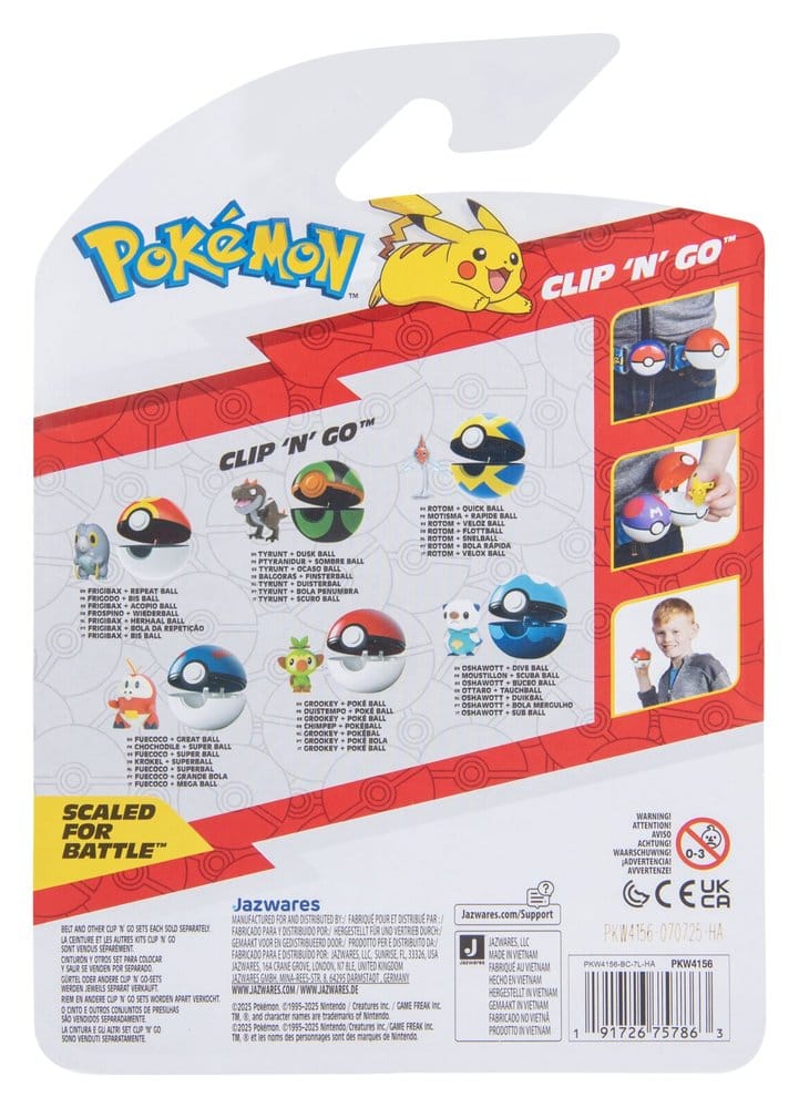 Pokémon Clip 'n' Go Fuecoco & Great Ball DS Modellismo Pokémon Clip 'n' Go Fuecoco & Great Ball