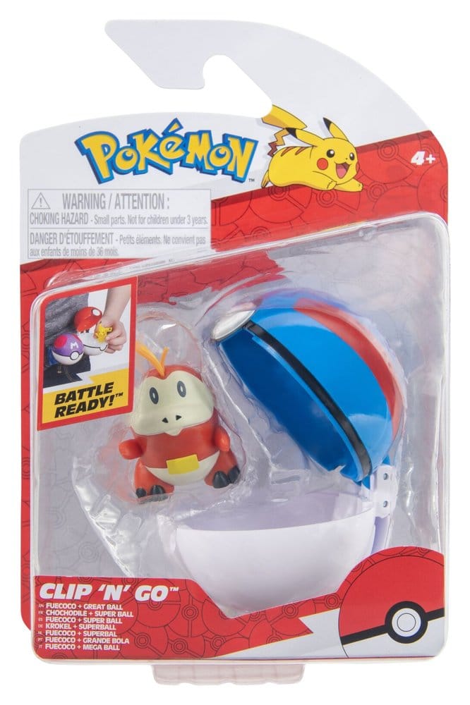 Pokémon Clip 'n' Go Fuecoco & Great Ball DS Modellismo Pokémon Clip 'n' Go Fuecoco & Great Ball