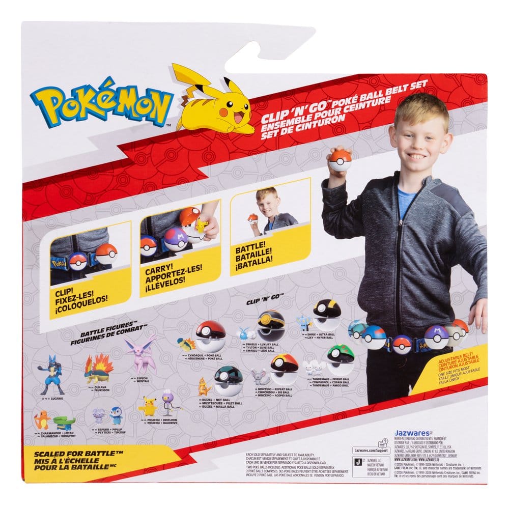 Pokémon Toy Clip 'n' Go Belt Set Fennekin DS Modellismo Pokémon Toy Clip 'n' Go Belt Fennekin