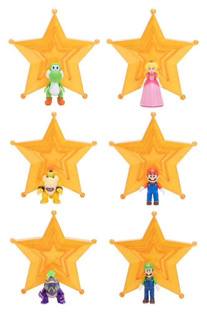 The Super Mario Galaxy Movie Action Figures 4 cm Wave 1 Assortment (12) DS Modellismo Super Mario Galaxy Movie Action Wave 1