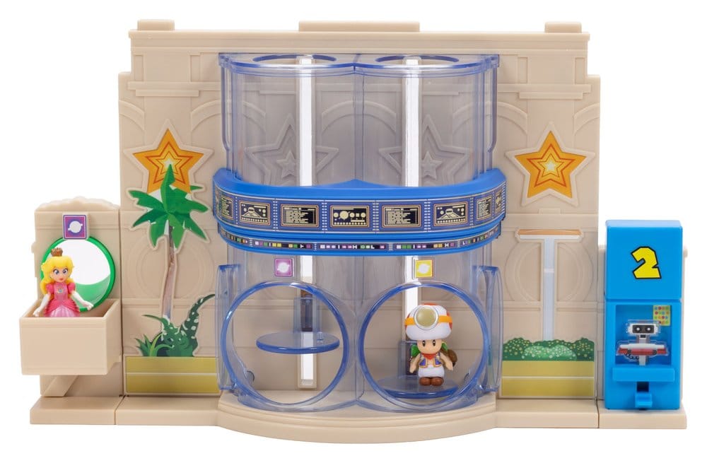 The Super Mario Galaxy Movie Diorama with 2 Mini Figures Gateway Galaxy DS Modellismo Super Mario Galaxy Movie Diorama with 2 Mini