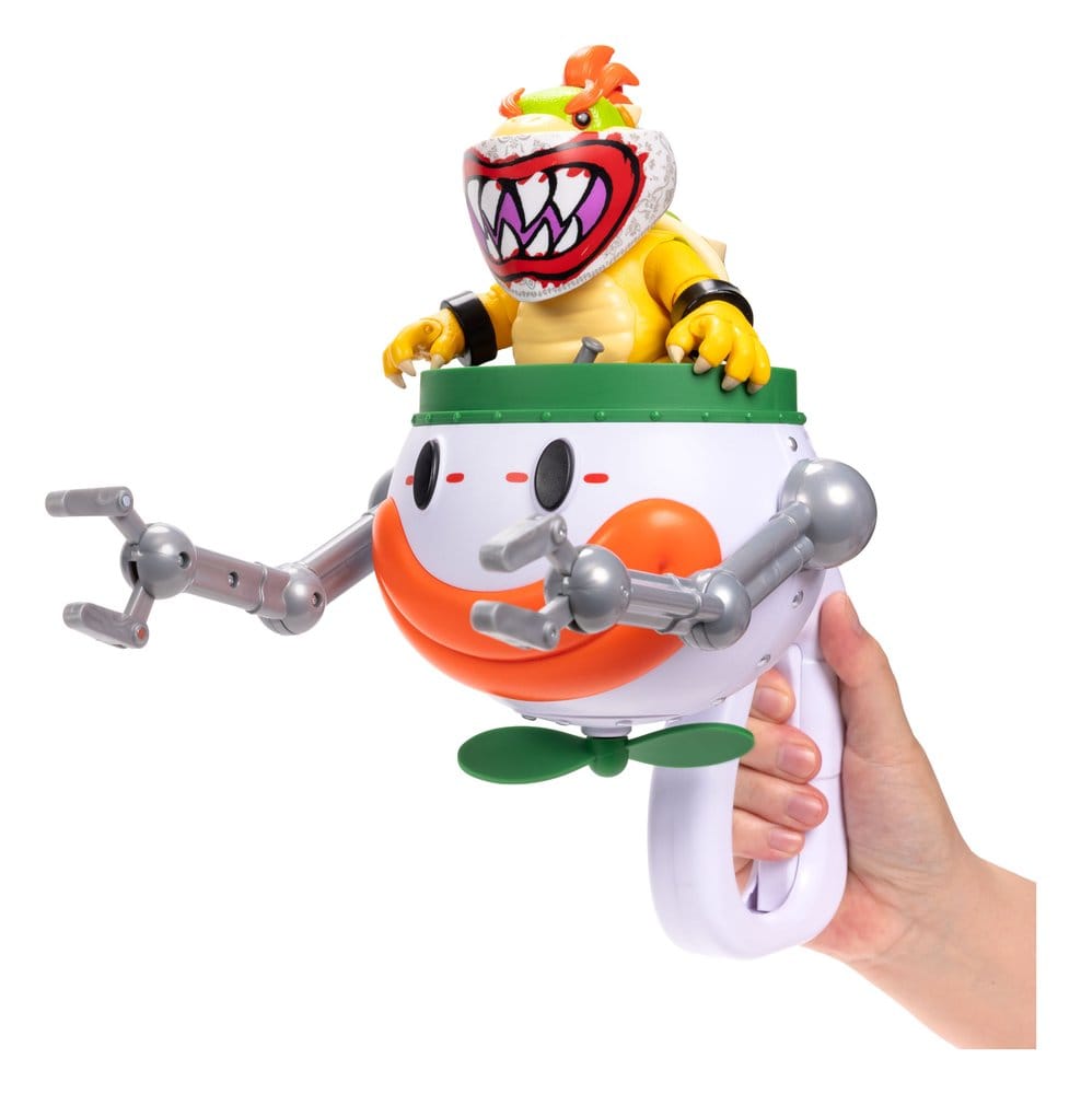 The Super Mario Galaxy Movie Action Figure Bowser Jr. with Clown Car 13 cm DS Modellismo Super Mario Galaxy Movie Action Bowser Jr.