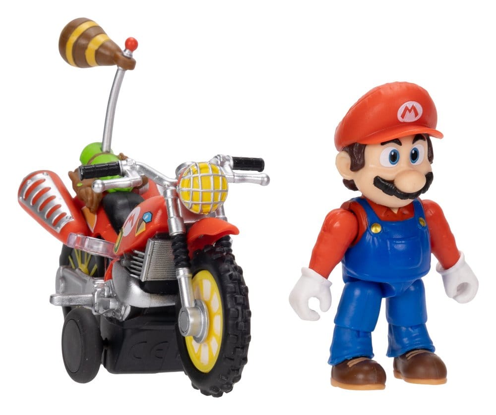 The Super Mario Galaxy Movie Action Figure with Pull Back Motorcycle Mario 6 cm DS Modellismo Super Mario Galaxy Movie Action with Pull