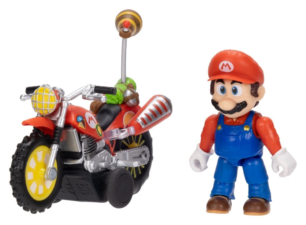 The Super Mario Galaxy Movie Action Figure with Pull Back Motorcycle Mario 6 cm DS Modellismo Super Mario Galaxy Movie Action with Pull