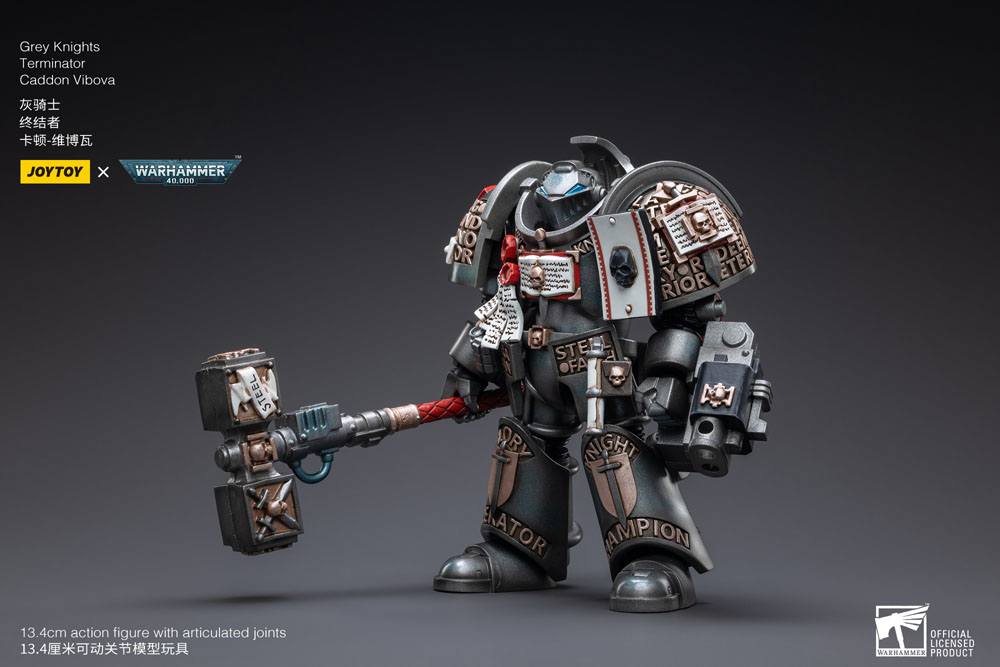 Warhammer 40k Action Figure 1/18 Grey Knights Terminator Caddon Vibova 13 cm DS Modellismo Warhammer 40k Action Figure Grey scala 1/18