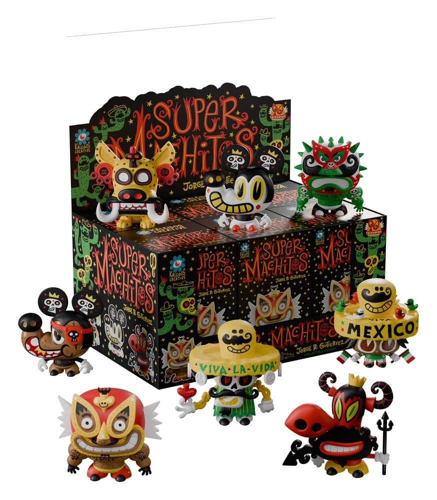 Super Machito Mini Figures S1 10 cm Blind Box Display (6) DS Modellismo Super Machito Mini S1 Blind Box Display (6)