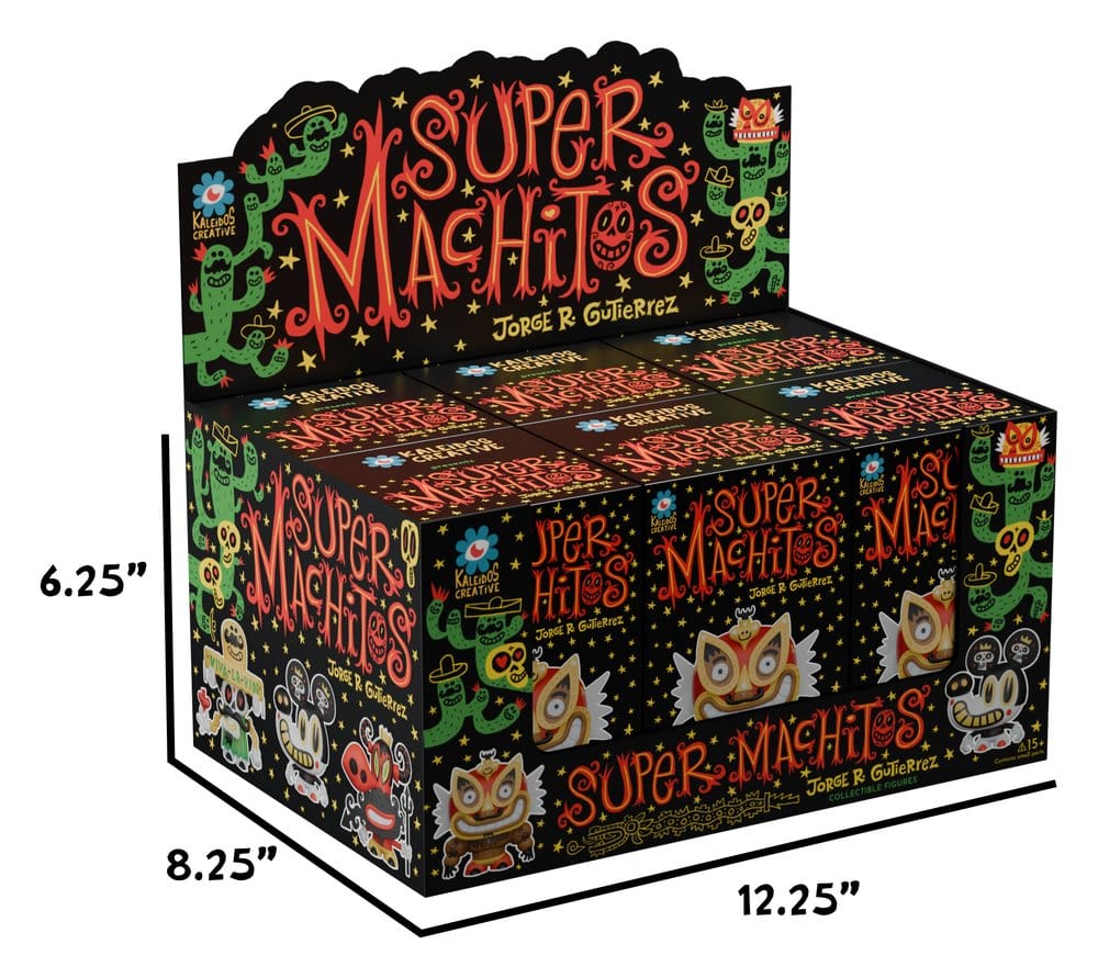Super Machito Mini Figures S1 10 cm Blind Box Display (6) DS Modellismo Super Machito Mini S1 Blind Box Display (6)
