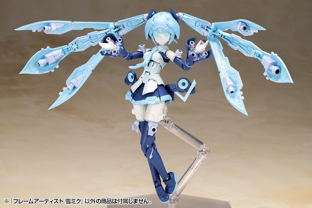 Frame Arms Plastic Model Kit 1/100 Frame Artist Snow Miku 16 cm DS Modellismo Frame Arms Plastic Model Kit scala 1/100