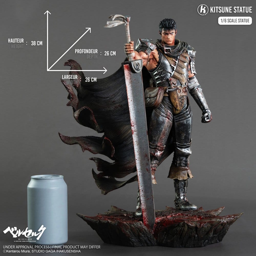 Statua Berserk 1/6 Guts 38 cm DS Modellismo Statua Berserk Guts 38 cm scala 1/6