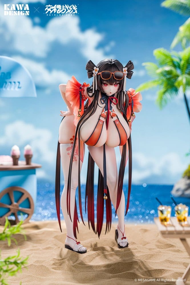 Daiblos Core PVC Figure 1/6 Maree Rouge Rakubai no Utage 25 cm DS Modellismo Daiblos Core PVC Figure Maree scala 1/6