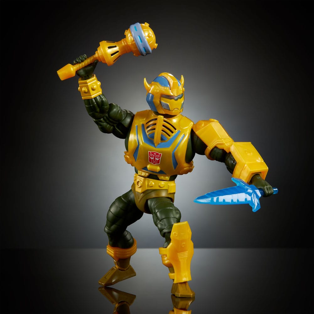 Masters of the Universe x Transformers Action Figure Bumblebee Armor Man-At-Arms heo European Exclusive 14 cm DS Modellismo Masters Universe x Transformers Action