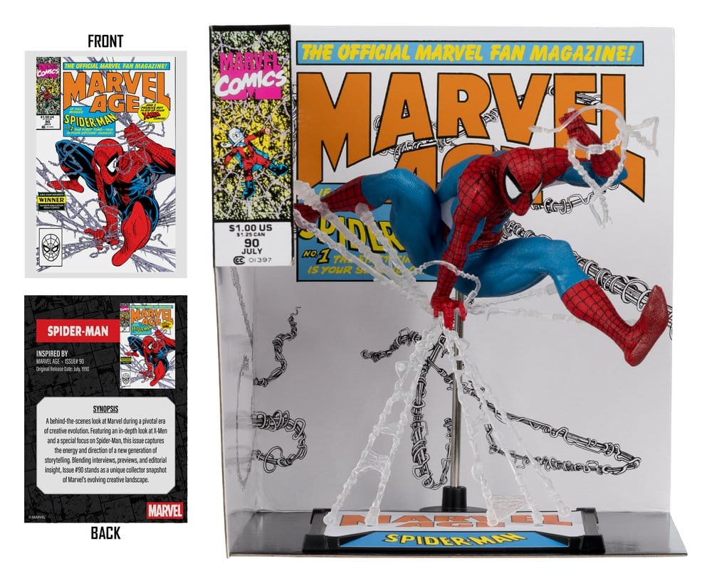 Statua Marvel PVC 1/10 Spider-Man (Marvel Age #90) 18 cm DS Modellismo Statua Marvel PVC Spider-Man 18 scala 1/10