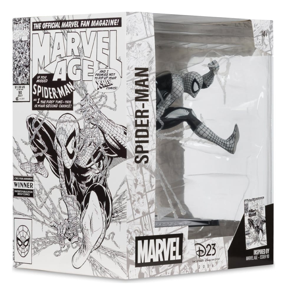 Statua Marvel PVC 1/10 Spider-Man (Marvel Age #90) (Line Art) 18 cm DS Modellismo Statua Marvel PVC Spider-Man 18 scala 1/10