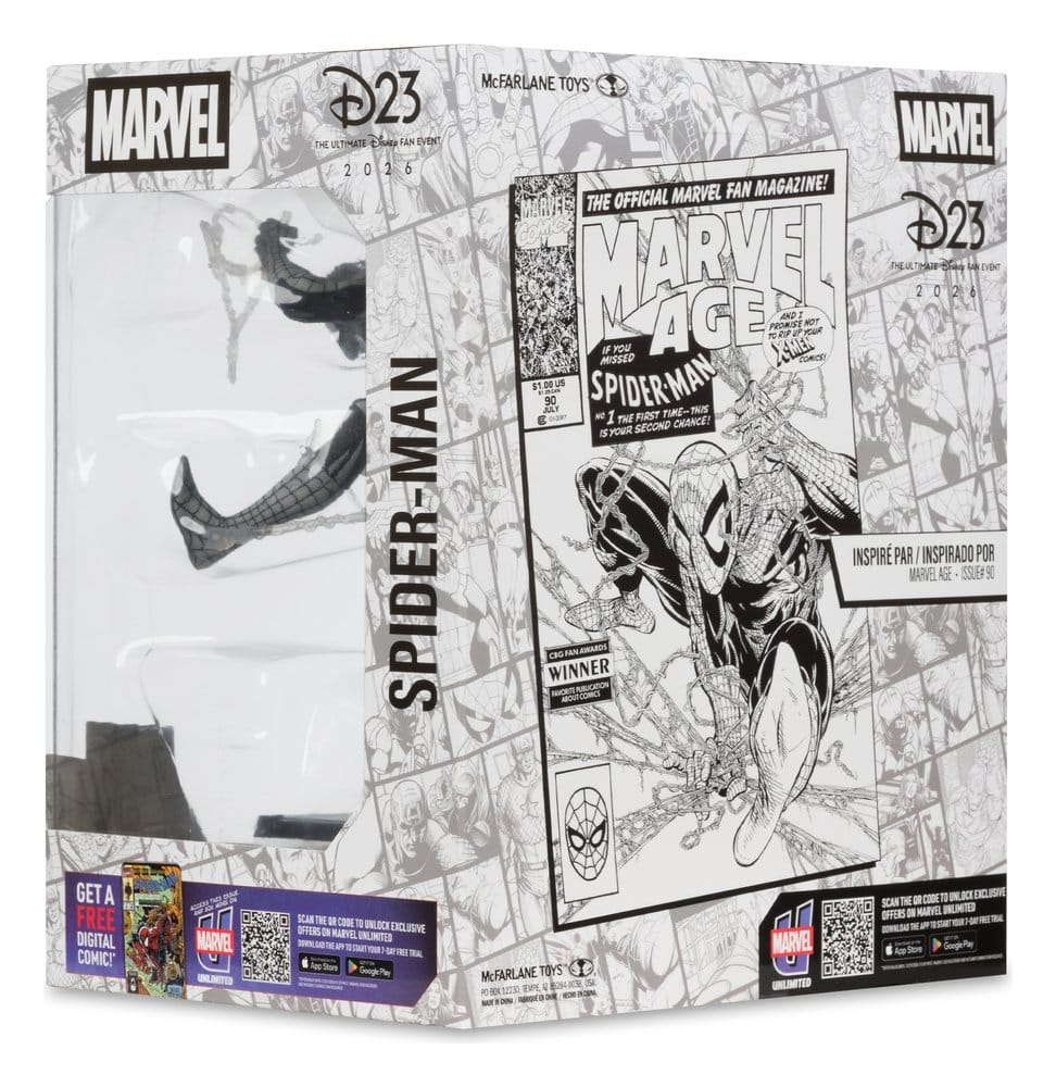 Statua Marvel PVC 1/10 Spider-Man (Marvel Age #90) (Line Art) 18 cm DS Modellismo Statua Marvel PVC Spider-Man 18 scala 1/10