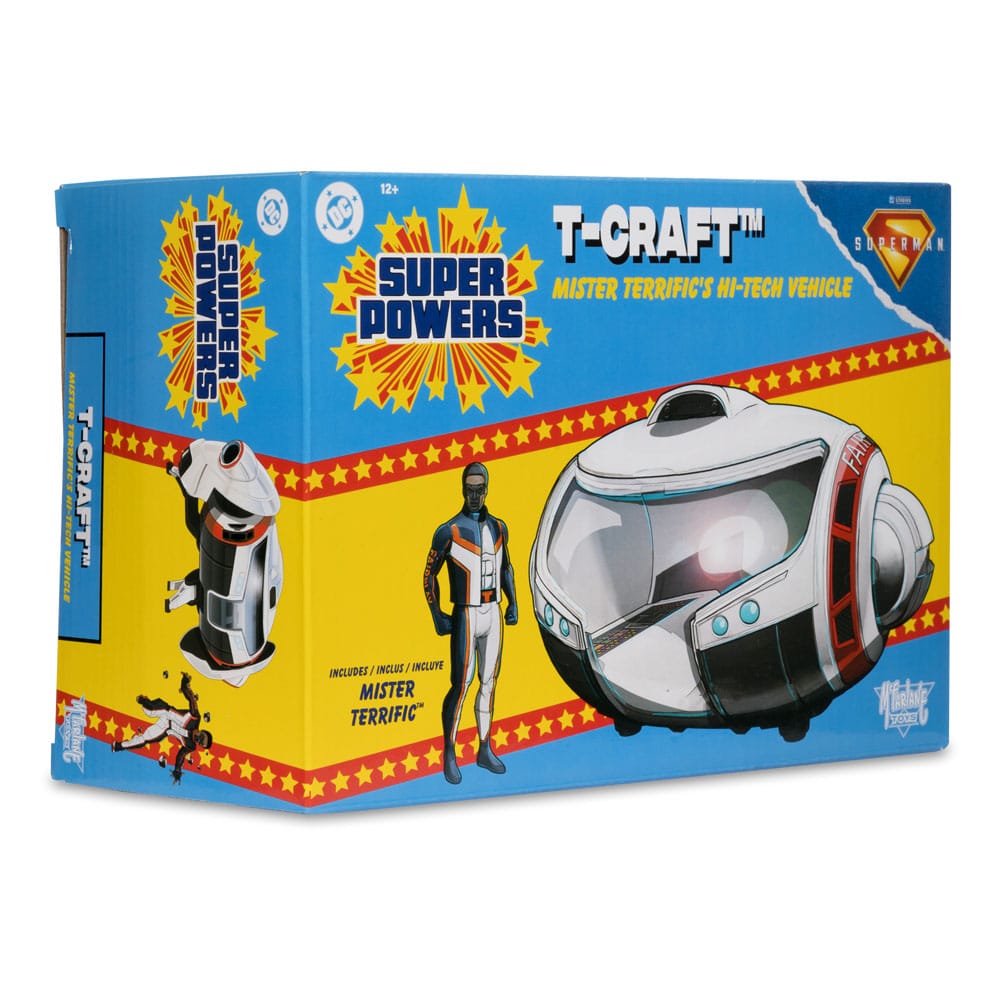 Superman (2025) DC Direct Super Powers Action Figure with Vehicle Mr. Terrific & T-Craft DS Modellismo Superman (2025) Dc Direct Super Powers