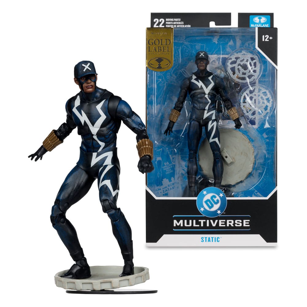 DC Multiverse Action Figure Static Shock (Trial by Fire) (Gold Label) 18 cm DS Modellismo Dc Multiverse Action Static Shock