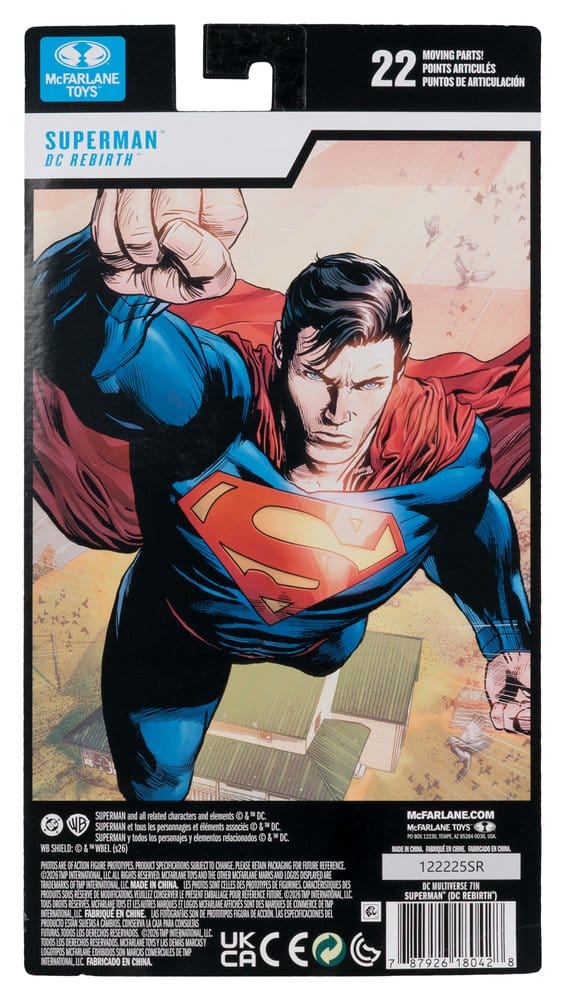 DC Multiverse Action Figure Superman (Rebirth) (Blister Card) 18 cm DS Modellismo Dc Multiverse Action Superman (Rebirth)