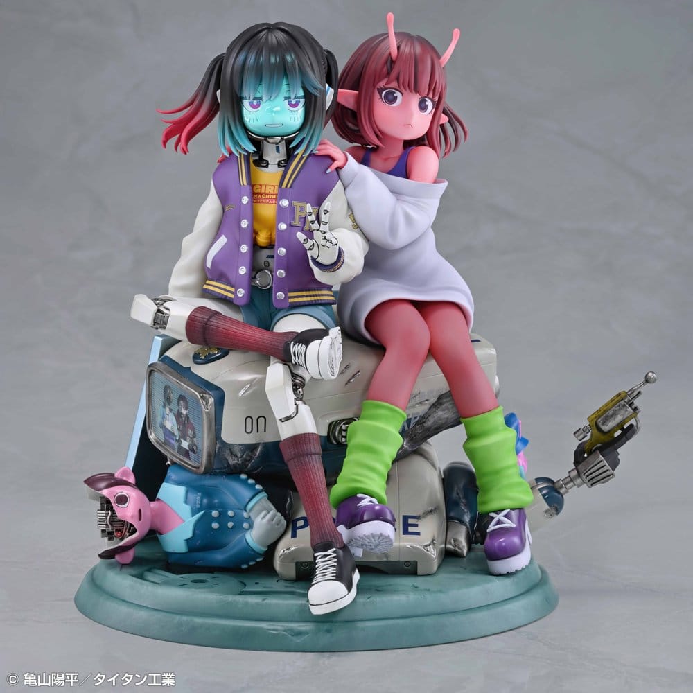 Milky Subway The Galactic Limited Express PVC Figures 2-Pack Chiharu & Makina 18 cm DS Modellismo Milky Subway Galactic Limited Express