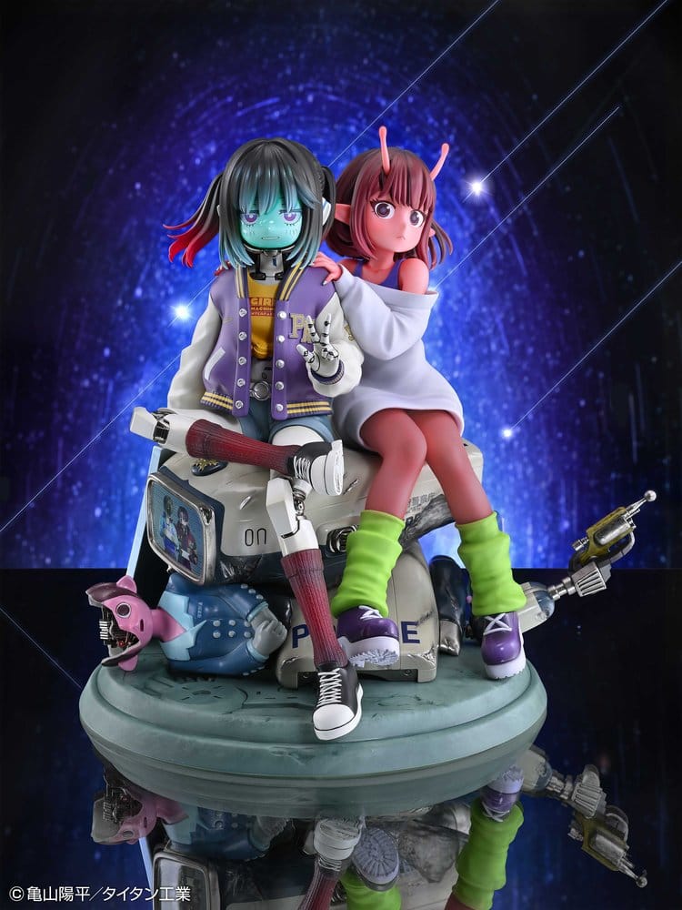 Milky Subway The Galactic Limited Express PVC Figures 2-Pack Chiharu & Makina 18 cm DS Modellismo Milky Subway Galactic Limited Express