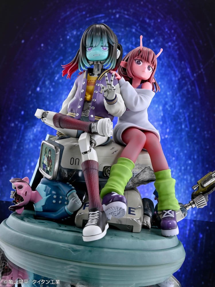 Milky Subway The Galactic Limited Express PVC Figures 2-Pack Chiharu & Makina 18 cm DS Modellismo Milky Subway Galactic Limited Express