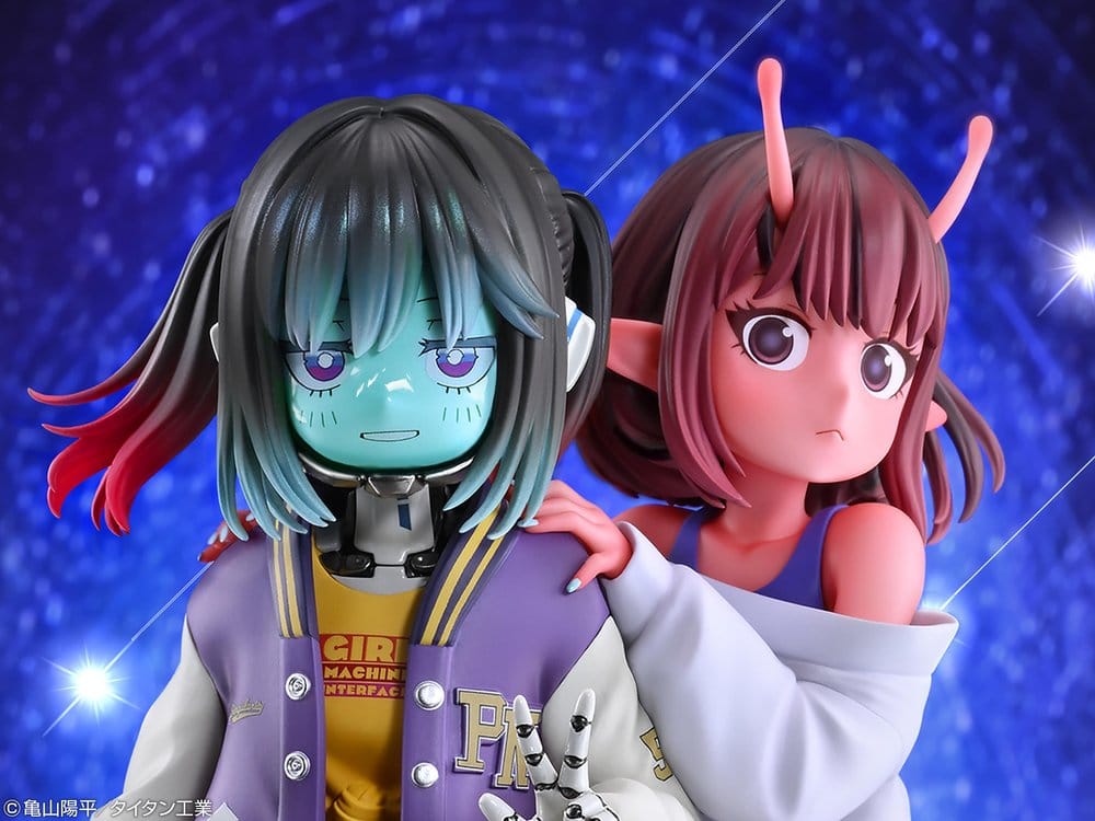 Milky Subway The Galactic Limited Express PVC Figures 2-Pack Chiharu & Makina 18 cm DS Modellismo Milky Subway Galactic Limited Express