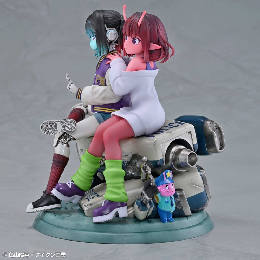 Milky Subway The Galactic Limited Express PVC Figures 2-Pack Chiharu & Makina 18 cm DS Modellismo Milky Subway Galactic Limited Express