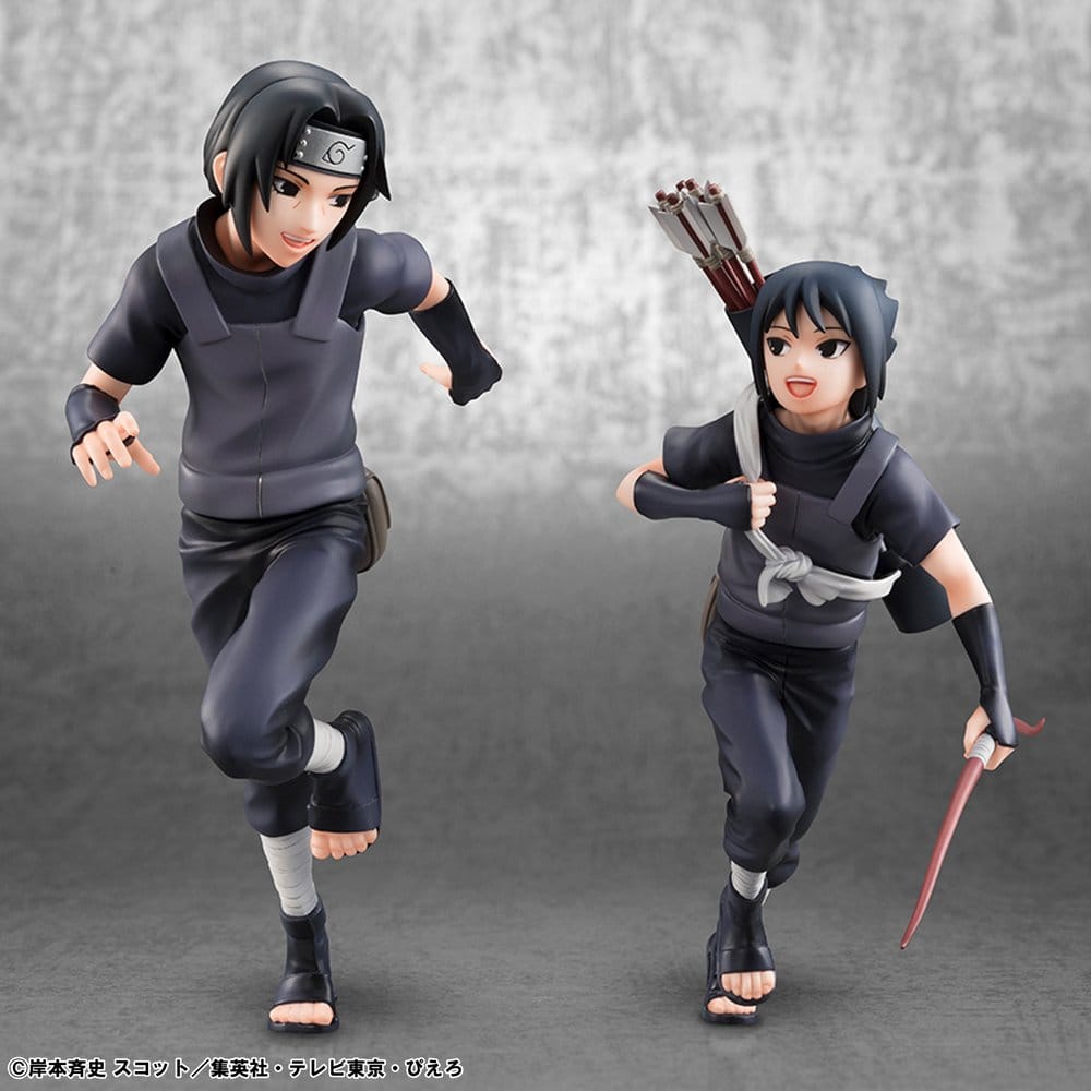 Naruto Shippuden G.e.m. Series PVC Figures 2-Pack Itachi Uchiha & Sasuke (Repeat) DS Modellismo Naruto Shippuden G.e.m. Itachi Uchiha