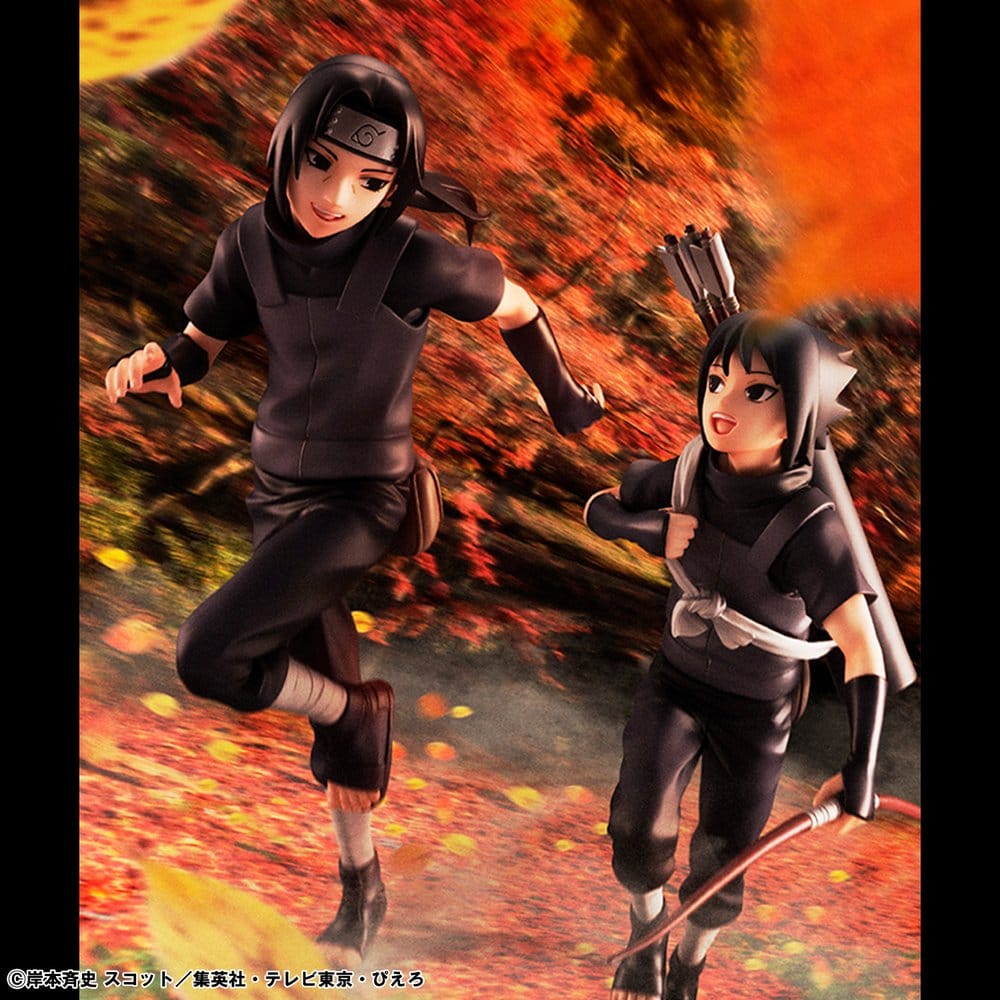 Naruto Shippuden G.e.m. Series PVC Figures 2-Pack Itachi Uchiha & Sasuke (Repeat) DS Modellismo Naruto Shippuden G.e.m. Itachi Uchiha