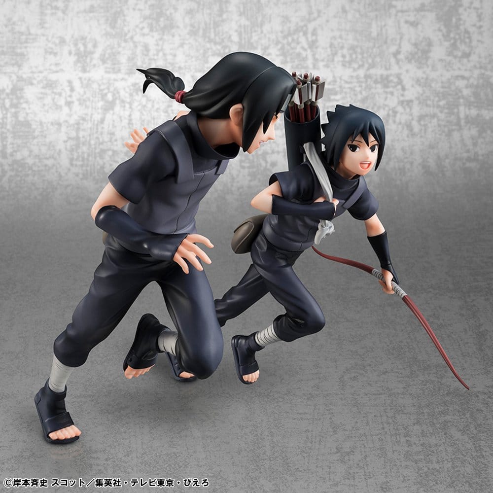 Naruto Shippuden G.e.m. Series PVC Figures 2-Pack Itachi Uchiha & Sasuke (Repeat) DS Modellismo Naruto Shippuden G.e.m. Itachi Uchiha