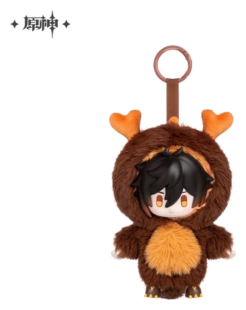 Portachiavi peluche Genshin Impact Winter Nesting Series Vinyl Zhongli 15 cm DS Modellismo Portachiavi peluche Genshin Impact Winter
