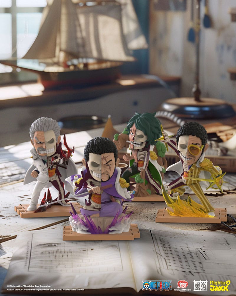 One Piece Freeny's Hidden Dissectables Marines Edition 4 inch Vinyl Figure Blind Box Display (6) DS Modellismo One Piece Freeny's Hidden Dissectables
