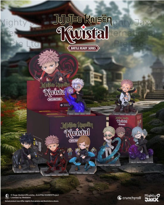 Jujutsu Kaisen: Kwistal Fwendz - Battle Ready Series 4 inch Vinyl Figure Blind Box Assortment (6) DS Modellismo Jujutsu Kaisen: Kwistal Fwendz Battle Ready