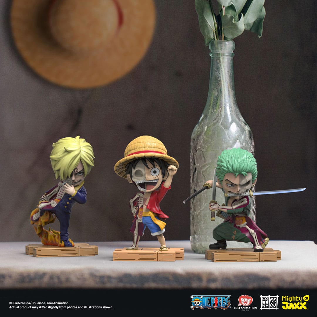 One Piece Freeny's Hidden Dissectables Vinyl Figure Luffy, Zoro and Sanji 10 cm DS Modellismo One Piece Freeny's Hidden Dissectables