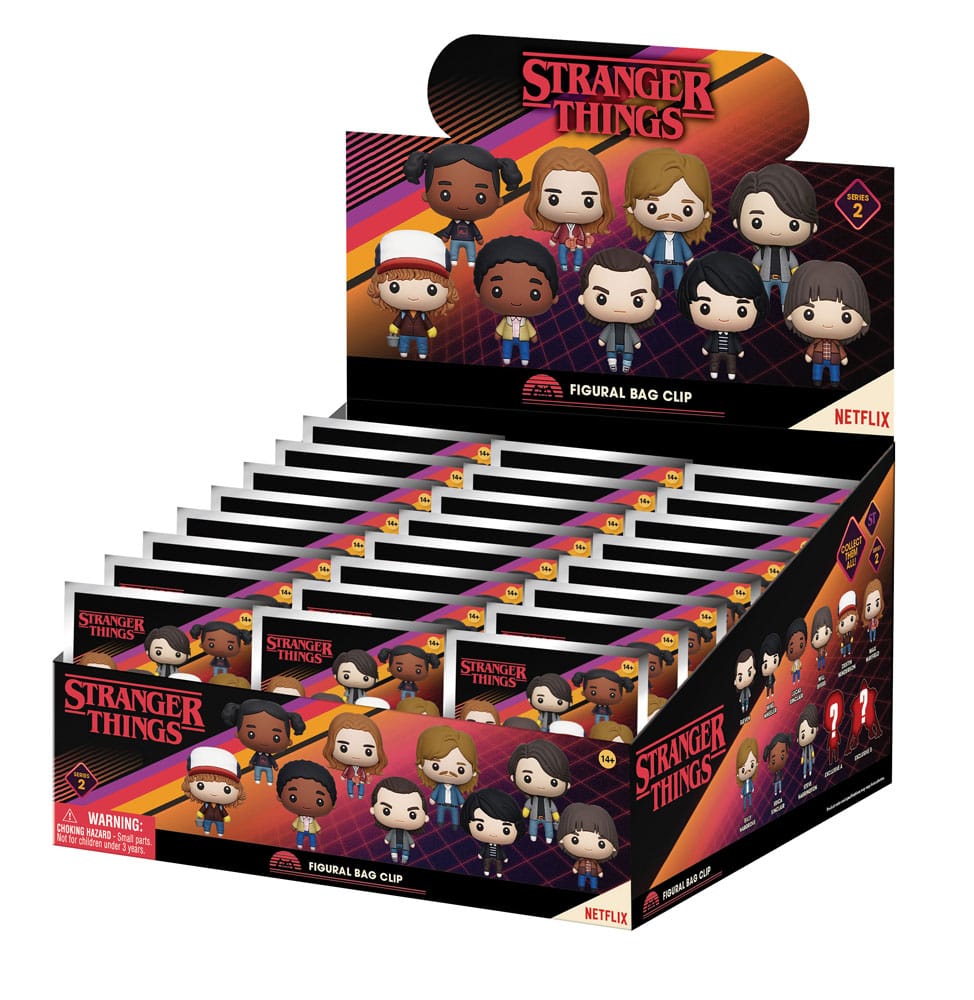 Clip ferma sacchetti Stranger Things 3D PVC Series 2 Display (24) DS Modellismo Clip ferma sacchetti Stranger Things 3D 2