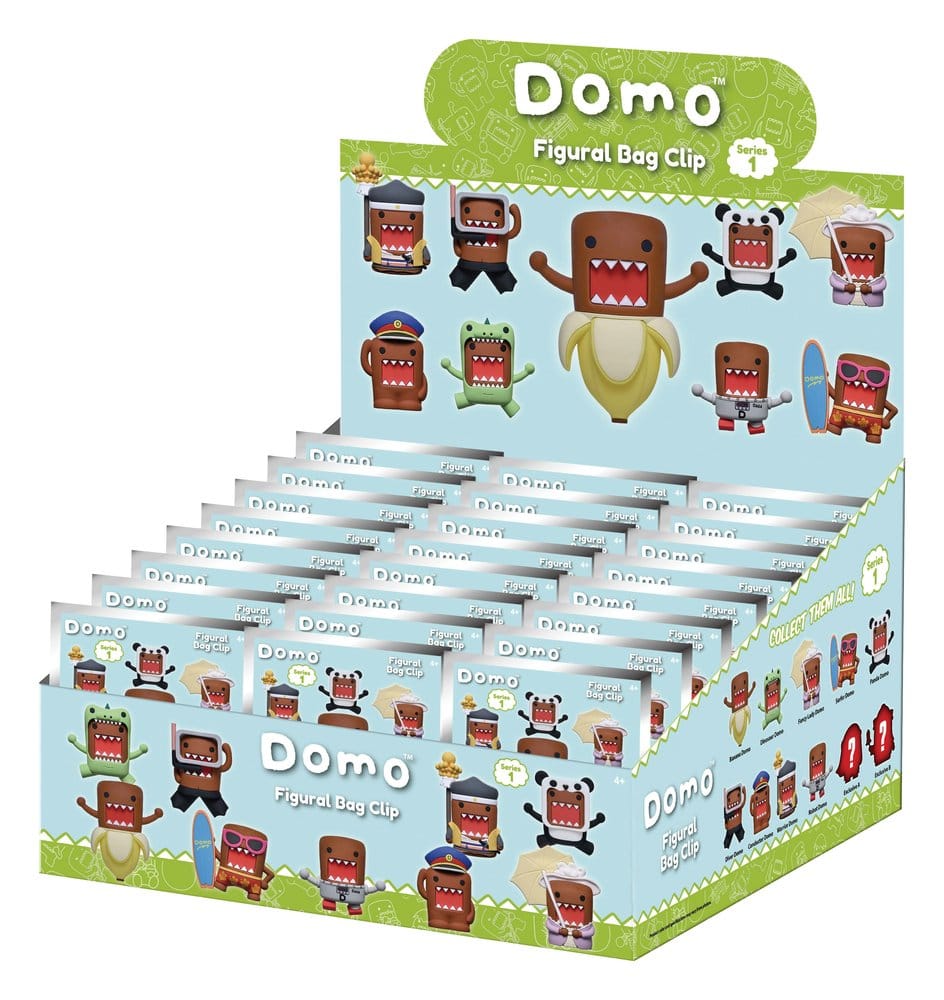 Clip ferma sacchetti Domo-kun 3D PVC Series 1 Display (24) DS Modellismo Clip ferma sacchetti Domo-kun 3D 1 Display