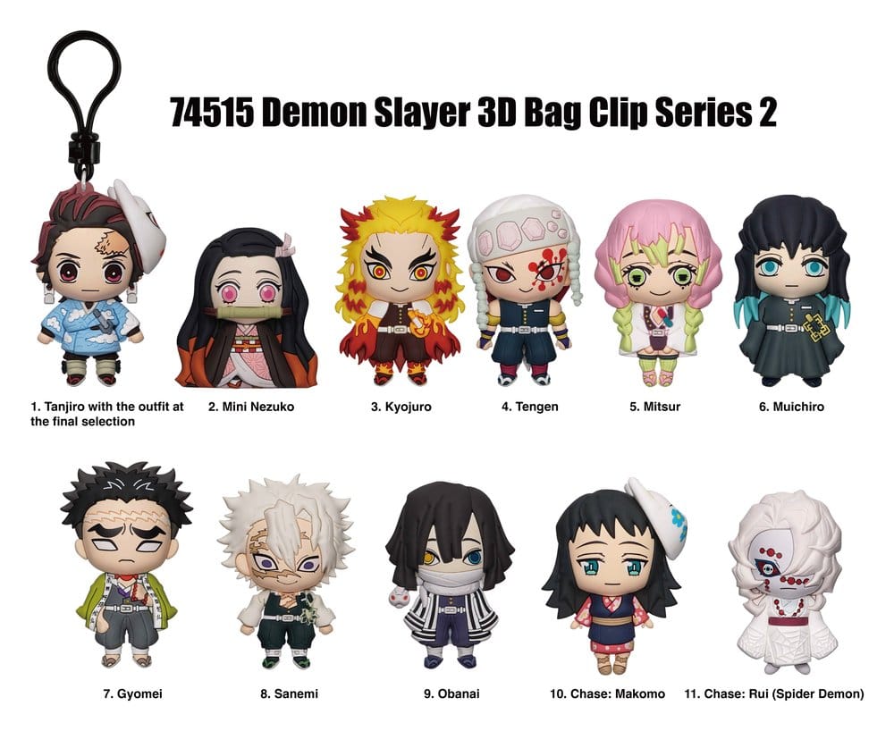 Clip ferma sacchetti Demon Slayer: Kimetsu no Yaiba PVC Series 2 Display (24) DS Modellismo Clip ferma sacchetti Demon Slayer: Kimetsu