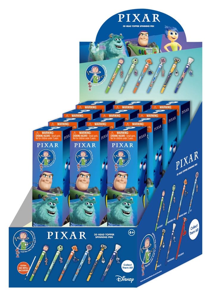 Penna Pixar 3D Head Topper Spinning Display (16) DS Modellismo Penna Pixar 3D Head Topper Spinning Display