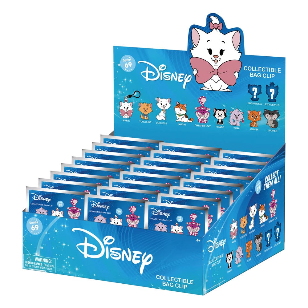 Clip ferma sacchetti Disney Cats 3D Foam Series 69 Display (24) DS Modellismo Clip ferma sacchetti Disney Cats 3D Foam 69