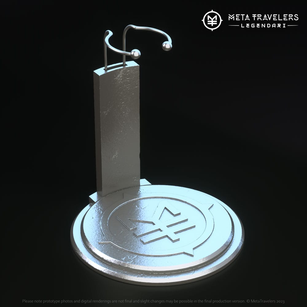 Legendari Action Figure Stand with MetaTravelers Logo DS Modellismo Legendari Action Stand with MetaTravelers