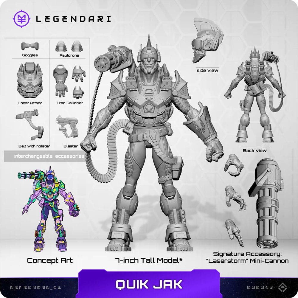 Legendari Actionfigur 1/10 Quik Jak 18 cm DS Modellismo Legendari Actionfigur Quik Jak 18 scala 1/10