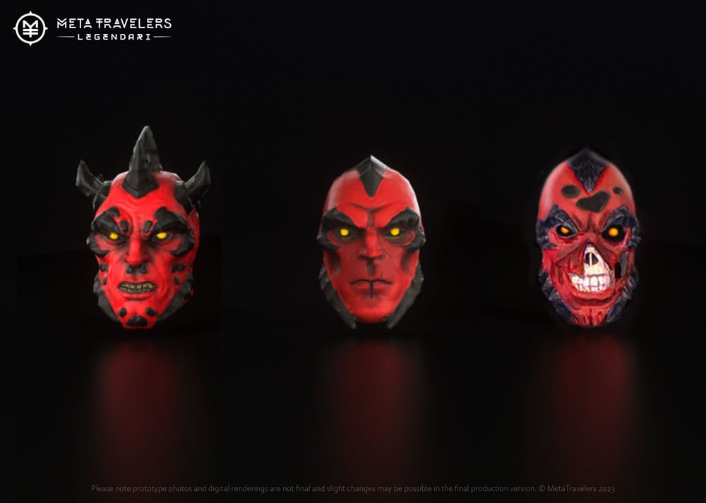 Legendari Accessory Pack Nibiru Villains Head Pack DS Modellismo Legendari Accessory Nibiru Villains Head
