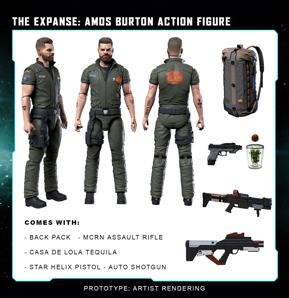 The Expanse Action Figure Amos Burton 20 cm DS Modellismo Expanse Action Amos Burton