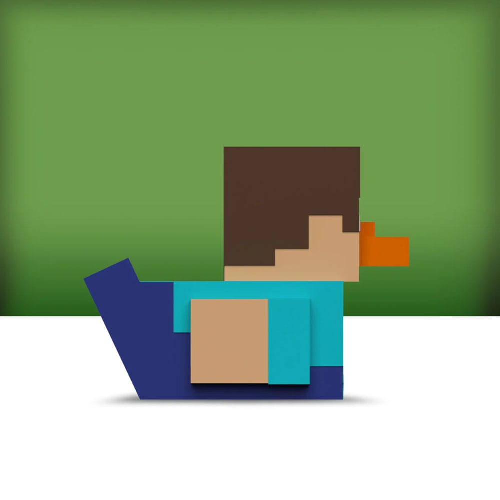 Minecraft Tubbz Mini PVC Figure Steve 5 cm DS Modellismo Minecraft Tubbz Mini Steve Numskull