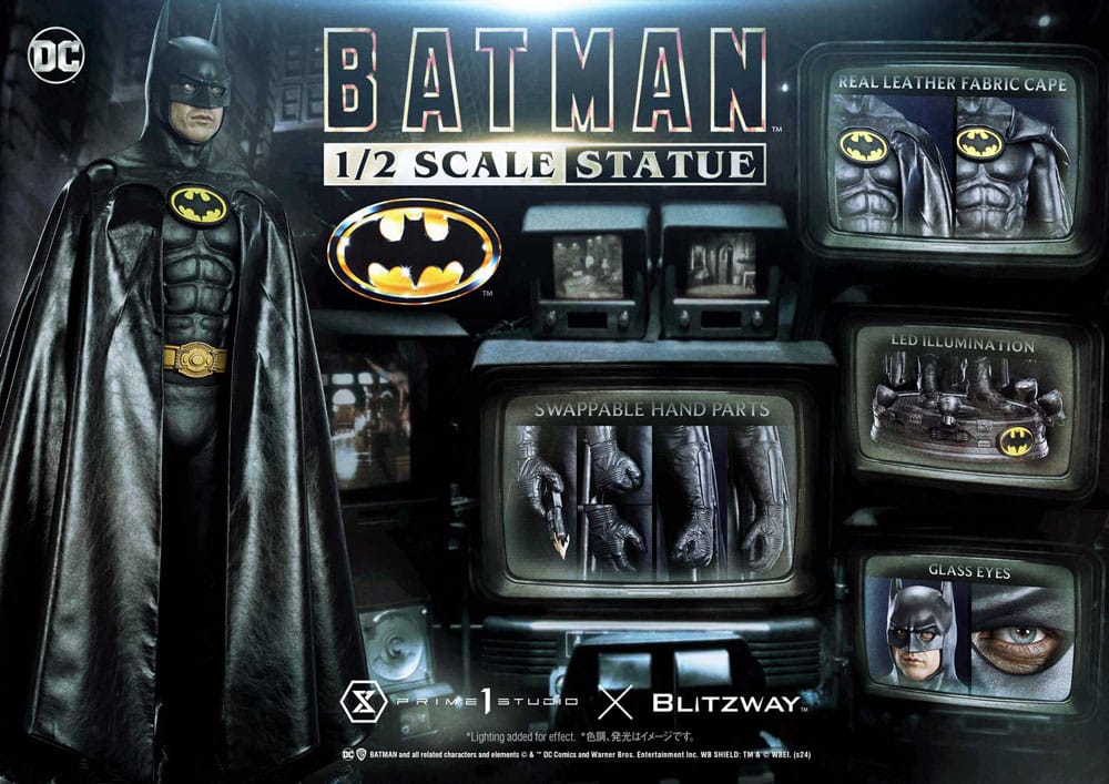Statua Batman 1/2 Batman 1989 106 cm DS Modellismo Statua Batman Batman 1989 106 cm scala 1/2