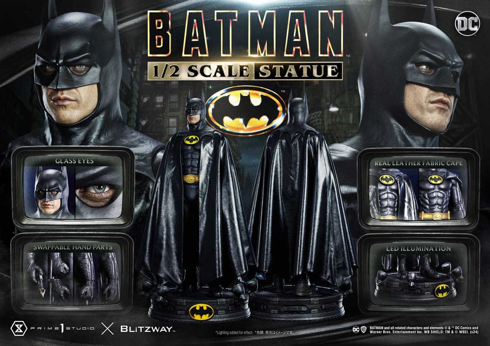 Statua Batman 1/2 Batman 1989 106 cm DS Modellismo Statua Batman Batman 1989 106 cm scala 1/2