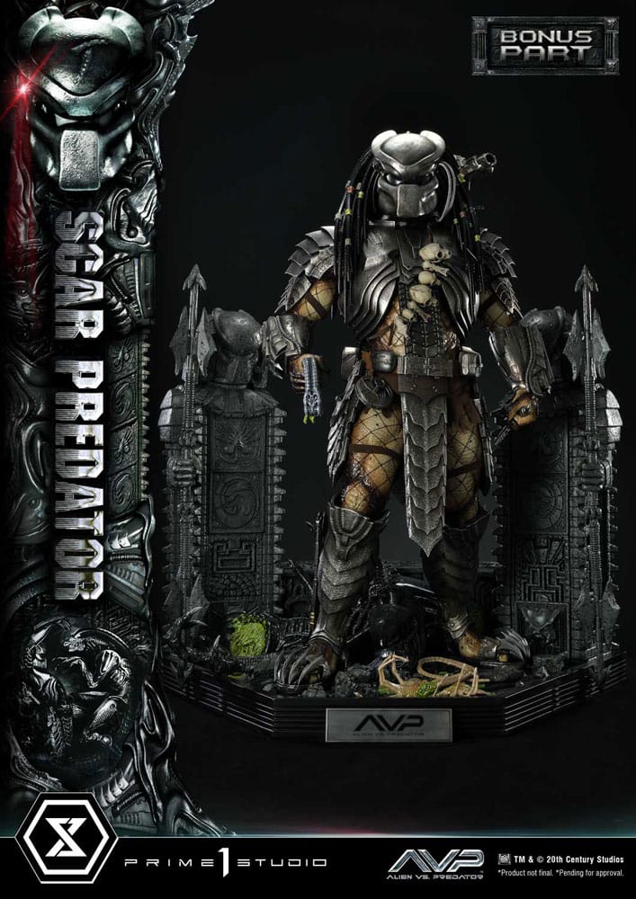 Statua The Alien vs. Predator Museum Masterline Series 1/3 Scar Predator Deluxe Bonus Version 93 cm DS Modellismo Statua Alien vs. Predator Museum scala 1/3