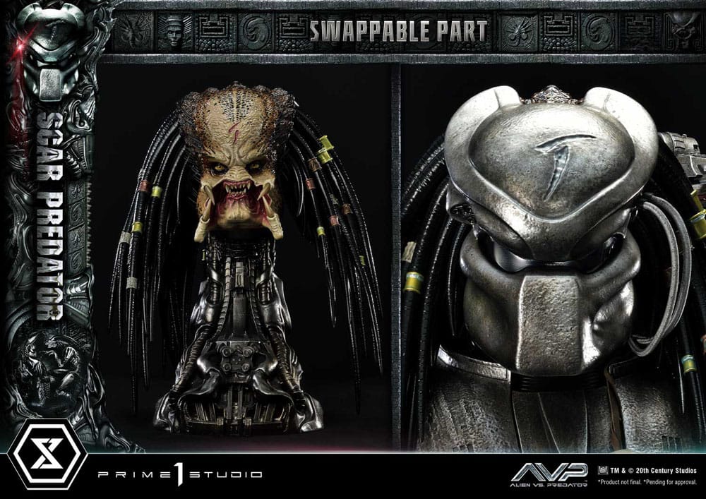 Statua The Alien vs. Predator Museum Masterline Series 1/3 Scar Predator Deluxe Bonus Version 93 cm DS Modellismo Statua Alien vs. Predator Museum scala 1/3